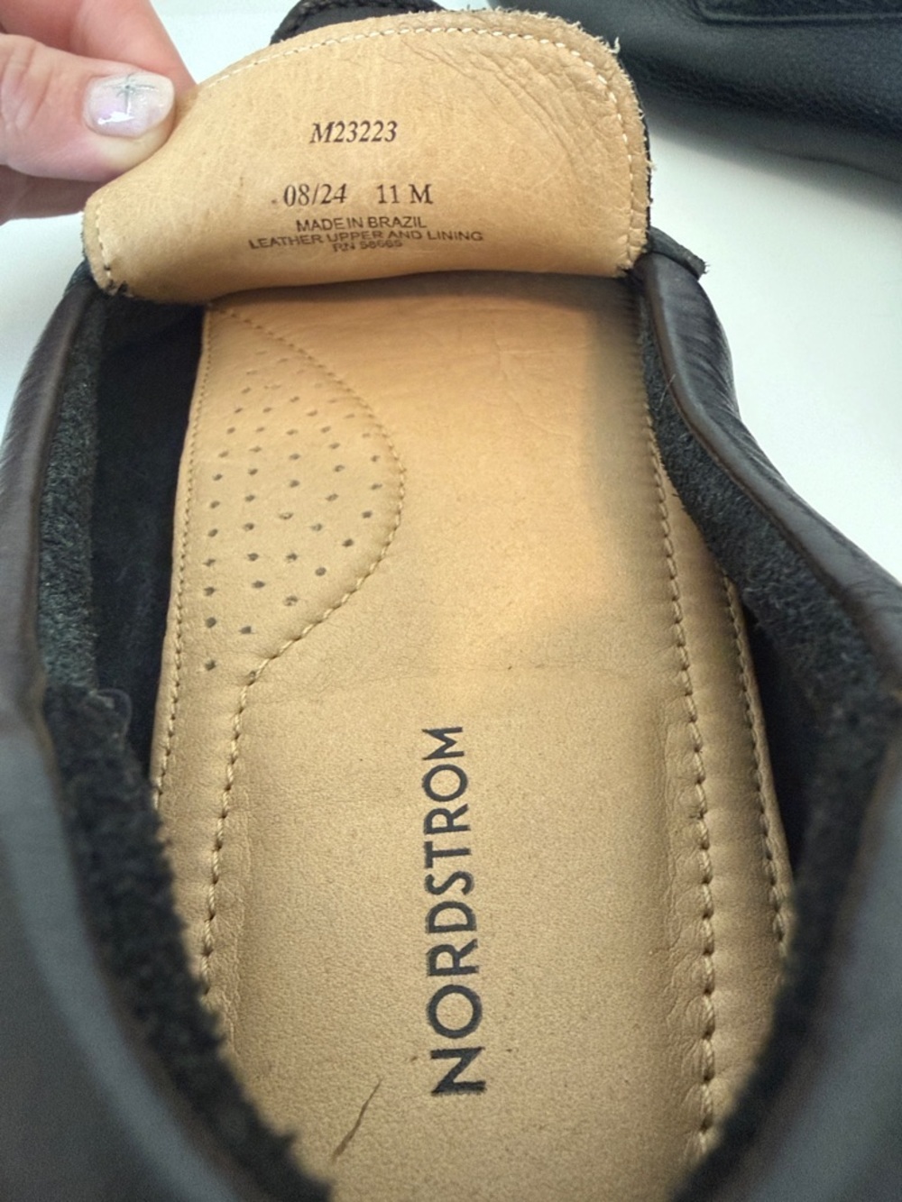 Nordstrom Men’s Cody Black Leather Penny Driving Loafers Size 11 M NWOT - Picture 2 of 8